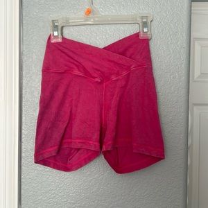 Arie Pink Biker Shorties